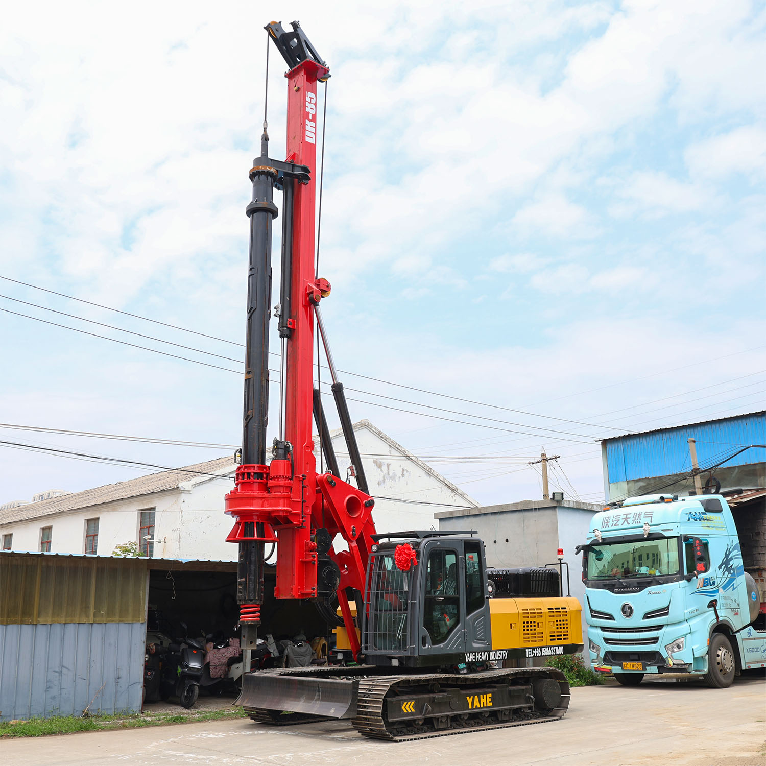 Crawler type inter lock kelly bar rotary drilling rig-DR-85