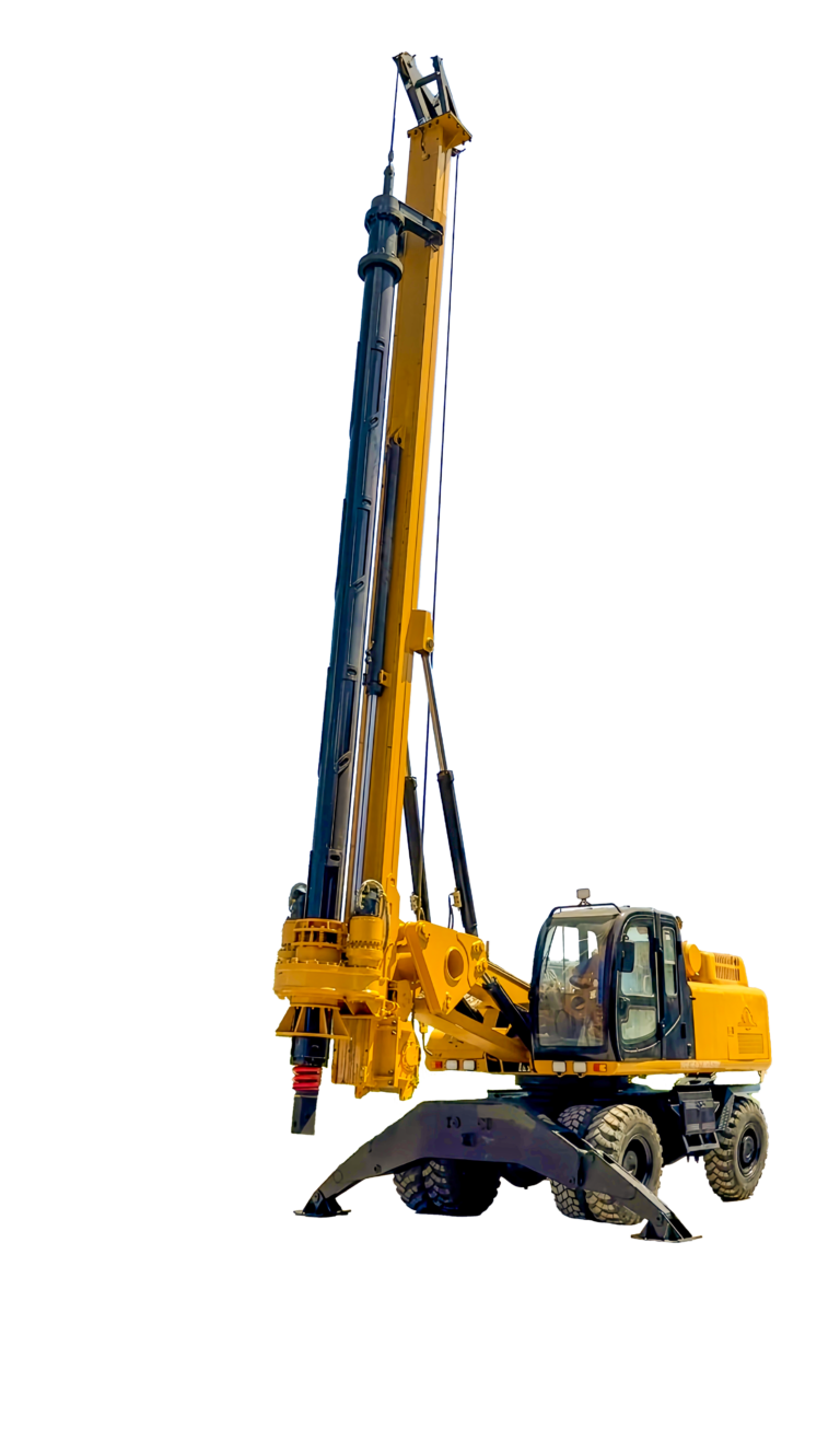 Hand chassis modify rotary drilling rig DR-210 model